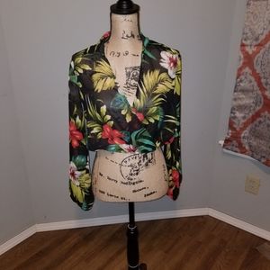 Privy floral print crop top